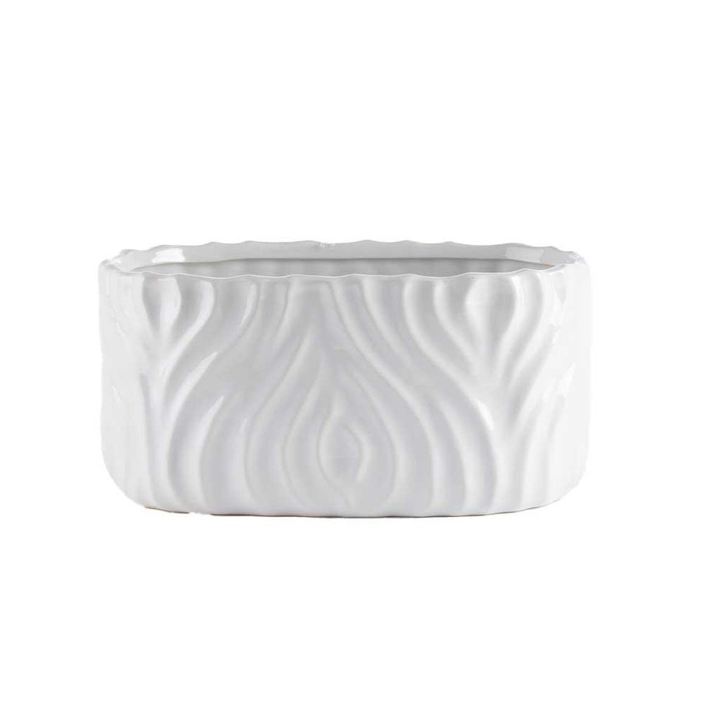 VASO BIANCO CERAMICA EST 20X11H11